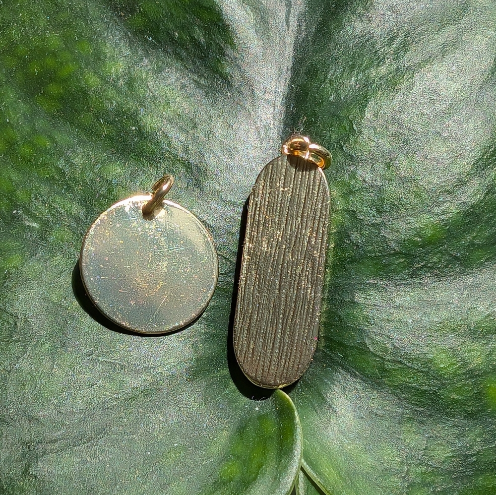 Elegant Gold Pendant Set Of 2